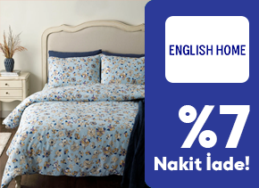 TÜRMOBkart ile English Home Mağazalarından Yapacağınız Alışverişlerde %7 Nakit İade Fırsatı Sizi Bekliyor.